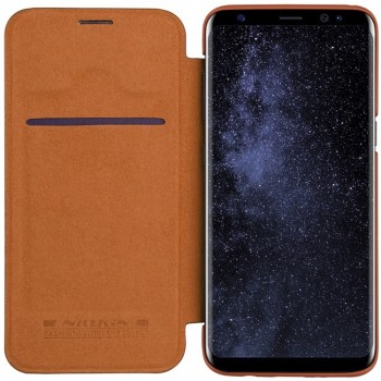 Qin atverčiamas rudas dėklas Nillkin (Galaxy S8 Plus)